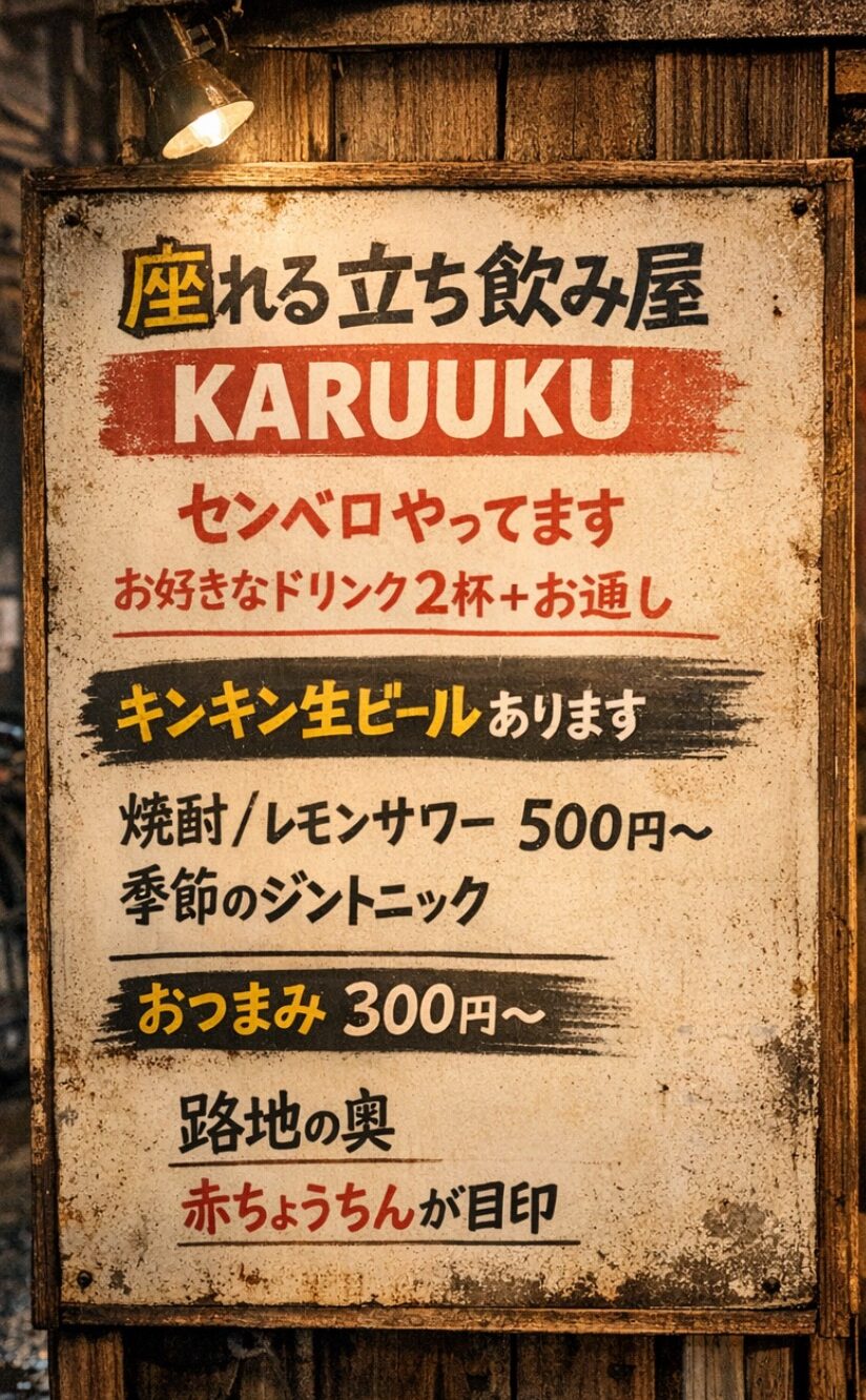 せんべろやってます! 千円でべろべろに酔っぱらおう~!